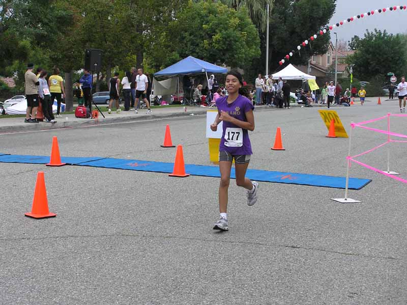 460 Isi started out on the half-marathon, but lost her lunch and switched to the 10K